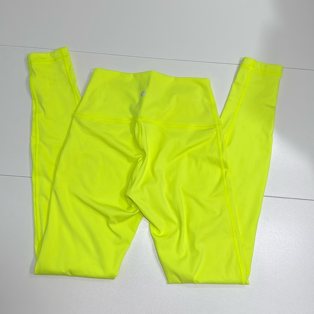 LULULEMON NWT Neon Yellow full length leggings